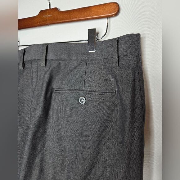 Men's Gray Straight Fit Dockers Pants Chevron Size 36 x 32 - Picture 4 of 8